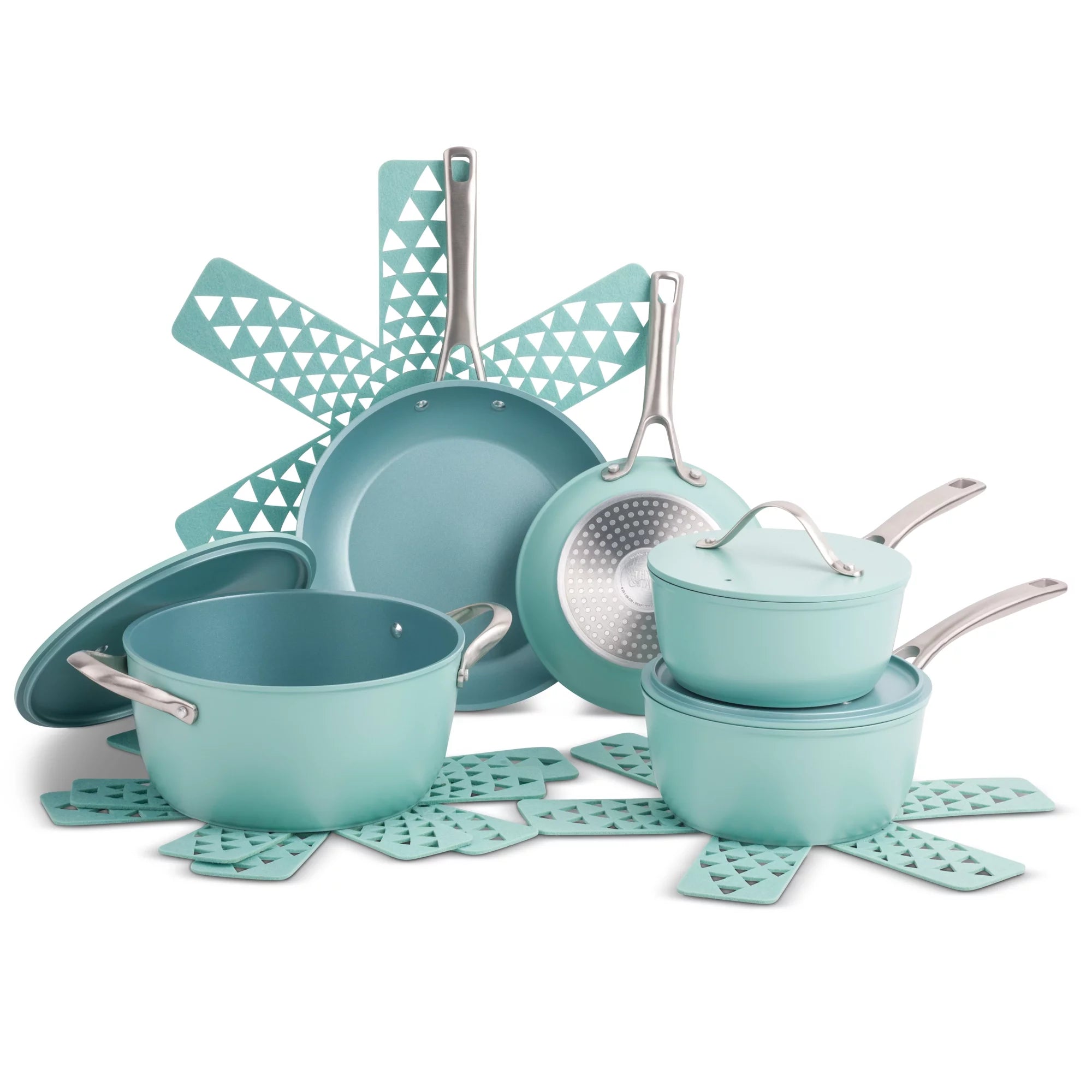 12 Piece Cookware Set, Acadia Blue – Thyme&Table