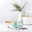 TT GRN FLWR HAND MUG