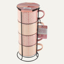 TT 4PK PNK LINES MUG