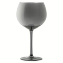 Sphere Stemmed Wine Glass Smoke Iridescent