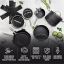 15-Piece Cookware Pro Series Set Silver