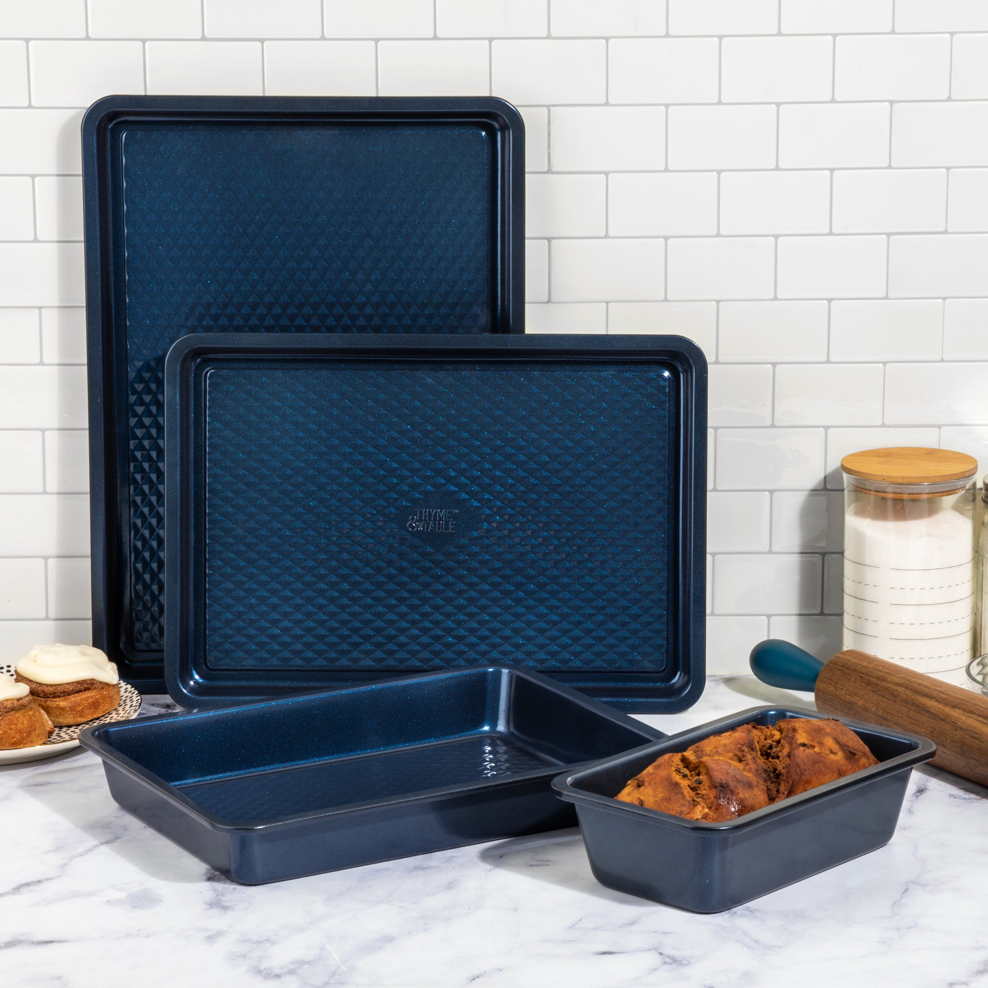 Aluminized Steel Navy 4-Pc – Thyme&Table