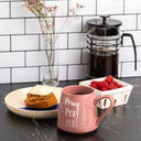 “Pray Pray Pray” Ceramic Coffee Mug, Set of 4
