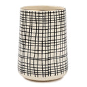 Ceramic Utensil Holder, Grid Pattern