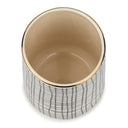 Ceramic Utensil Holder, Grid Pattern