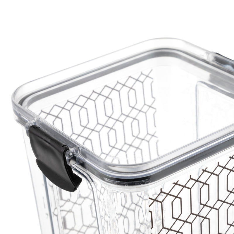 Thyme & Table Geometric Glass Storage Jars, 3-Piece Set