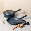 18-Piece Non-Stick Diecast Cookware & Silicone Utensil Set, Atlantic Blue