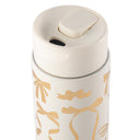 Thyme & Table 22 fl oz Stainless Steel Coffee Tumbler, Cream & Gold Bows