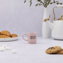 Thyme & Table 3 fl oz Pink "Don't Be Bitter" Stoneware Espresso Mug