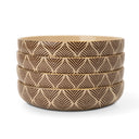 Thyme & Table 4-Pack Stoneware Low Bowls, Ocee Leaf