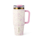 Thyme & Table 32 fl oz Stainless Steel Luna Tumbler with Handle and Dual Straw Lid, Floral