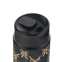 Thyme & Table 22 fl oz Stainless Steel Coffee Tumbler with Frother, Black Bow