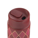 Thyme & Table 22 fl oz Stainless Steel Coffee Tumbler with Frother, Red Diamond