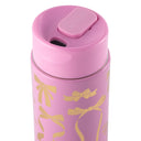 Thyme & Table 22 fl oz Stainless Steel Coffee Tumbler, Pink & Gold Bows