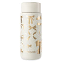 Thyme & Table 22 fl oz Stainless Steel Coffee Tumbler, Cream & Gold Bows