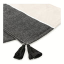 Thyme & Table Table Runner,Tan and Black, 14 x 72"