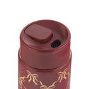 Thyme & Table 22 fl oz Stainless Steel Coffee Tumbler with Frother, Red Bow