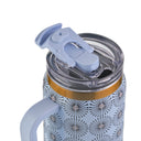 Thyme & Table 32 fl oz Stainless Steel Luna Tumbler with Handle and Dual Straw Lid, Blue Star