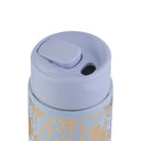 Thyme & Table 22 fl oz Stainless Steel Coffee Tumbler with Frother, Blue Floral