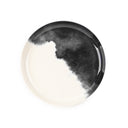 Grey Drip Stoneware Round Salad Plate