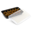 7” x 11” Nonstick Brownie Baking Pan with Pre-Cut Divider and Plastic Lid, 3-Piece Set
