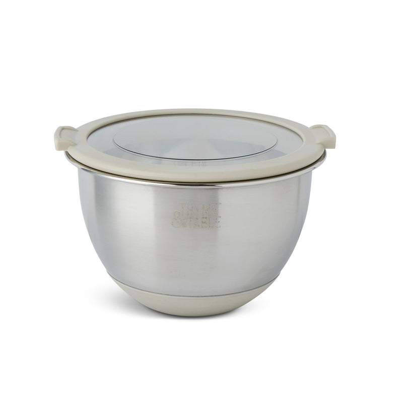 6-Piece Mixing Bowl Set with Easy Grip Transparent Lids