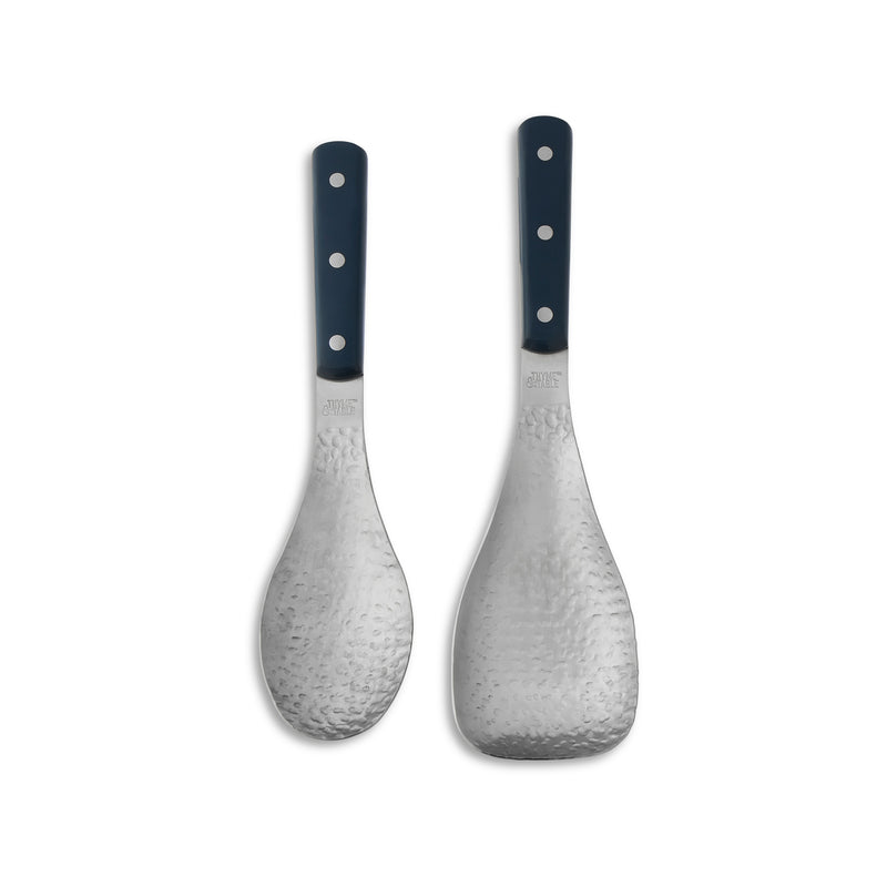 2-Piece Hammered Metal Turner & Spoon Set