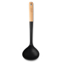 Silicone Ladle with Beechwood Handle, Black