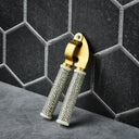 Stainless Steel Garlic Press with Ceramic Dot Handle