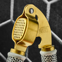 Stainless Steel Garlic Press with Ceramic Dot Handle