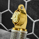 Stainless Steel Garlic Press with Ceramic Dot Handle