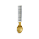 Gold Finish Ice Cream Scoop with Ceramic Cross-Hatch Handle