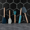 5-Piece Silicone Utensil Set with Beechwood Handles