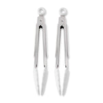 2-Pack Silicone Mini Tongs, Gray