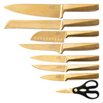 15-Piece Knife Block Set with Knife Sharpener