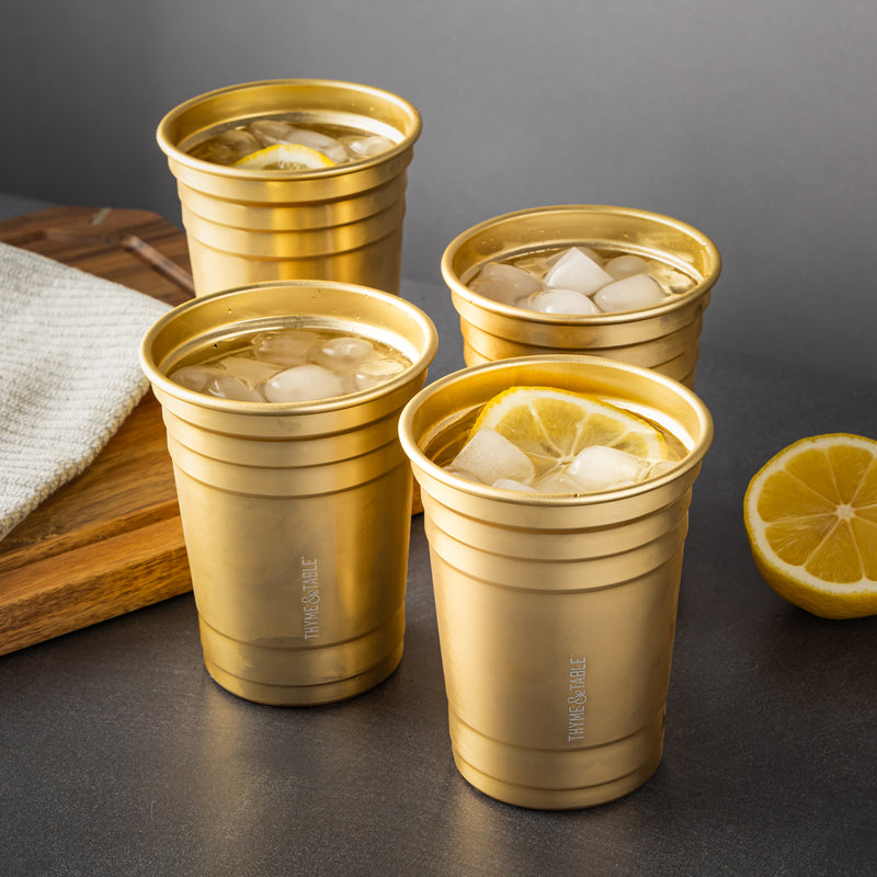 4-Pack Gold 17oz Party Cups