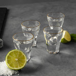 4-Piece Scalloped Shot Glass Set