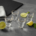 4-Piece Scalloped Shot Glass Set