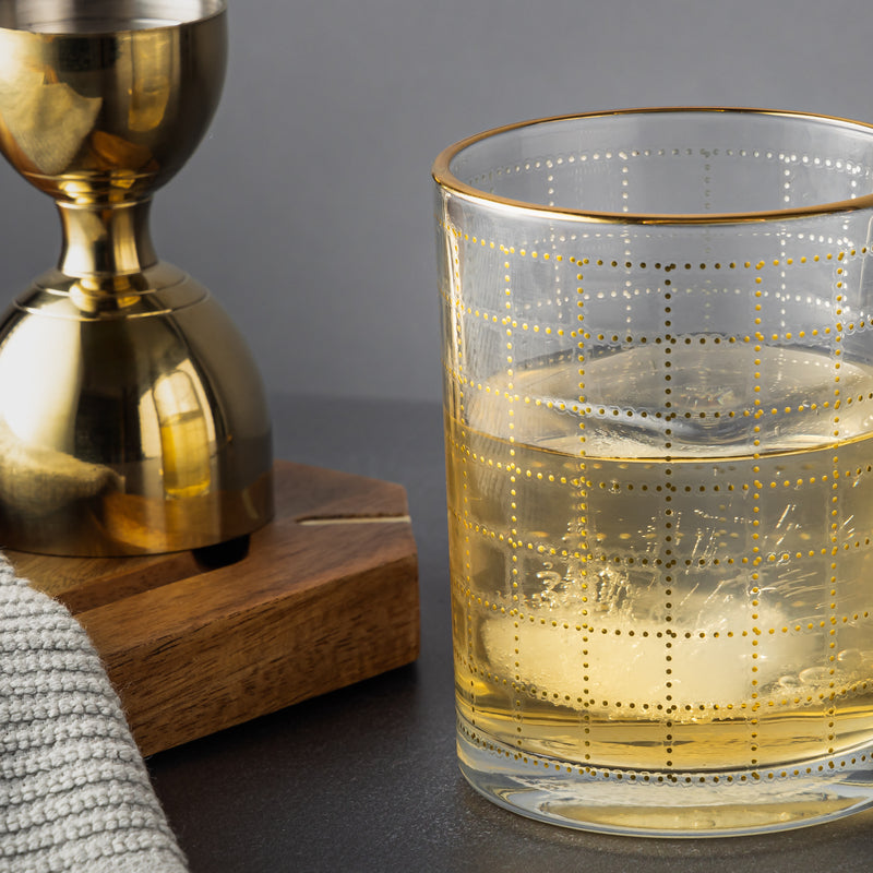 Whiskey Rocks Glass, Square Print