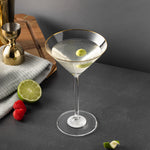 7oz Gold Rim Martini Glass