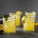 4-Piece 13oz Double Wall Drinking Glass Set, Clear