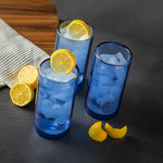 16oz Double Wall Drinking Glass, Blue