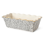 9" Ceramic Loaf Dish, Dot