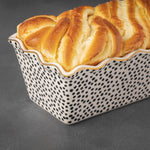 9" Ceramic Loaf Dish, Dot