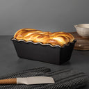 9" ceramic loaf dish, black