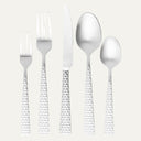 20-Piece Medallion Stainless Steel Flatware Set, Silver