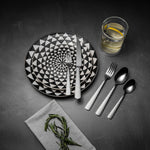 20-Piece Medallion Stainless Steel Flatware Set, Silver