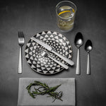 20-Piece Medallion Stainless Steel Flatware Set, Silver