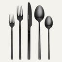 20-Piece Arden Stainless Steel Flatware Set, Black
