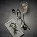 40-Piece Royal Stainless Steel Flatware Set, black